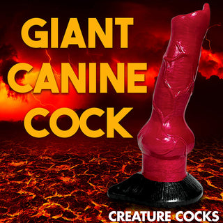 Creature Cocks Hell-Hound Canine Penis Silicone Dildo - Horny Stoner