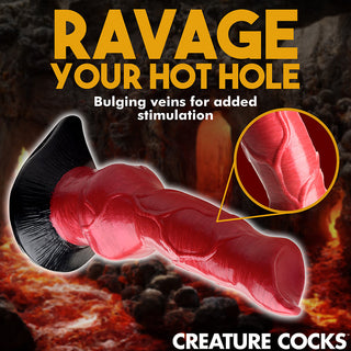 Creature Cocks Hell-Hound Canine Penis Silicone Dildo - Horny Stoner