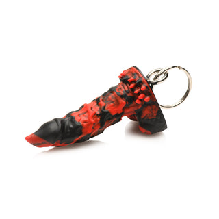 Creature Cocks Fire Demon Keychain - Horny Stoner