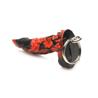 Creature Cocks Fire Demon Keychain - Horny Stoner