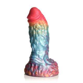 Creature Cocks Rainbow Phoenix Vibrating Silicone Dildo - Horny Stoner