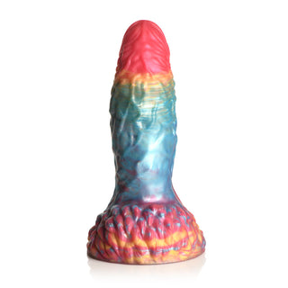 Creature Cocks Rainbow Phoenix Vibrating Silicone Dildo - Horny Stoner