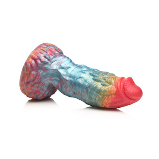 Creature Cocks Rainbow Phoenix Vibrating Silicone Dildo - Horny Stoner