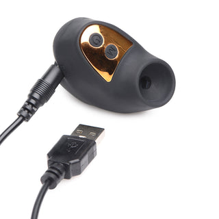 Shegasm Mini 12X Mini Silicone Clit Stimulator Black - Horny Stoner