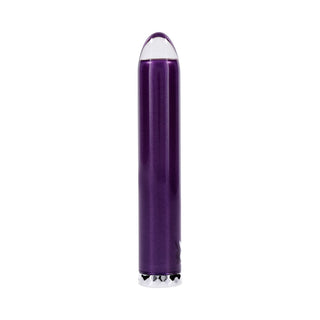 Playboy Amethyst Rechargeble Vibrating Glass Vibe Purple - Horny Stoner