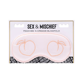 Sportsheets Sex & Mischief Peaches 'n CreaMe Blindfold - Horny Stoner