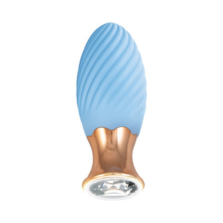 Goddess Diamond Tulip Massager Blue - Horny Stoner