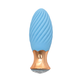 Goddess Diamond Tulip Massager Blue - Horny Stoner