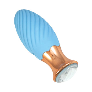 Goddess Diamond Tulip Massager Blue - Horny Stoner