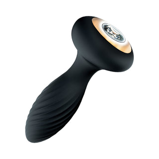 Goddess Diamond Vibrating Plug Black - Horny Stoner