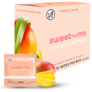 Sweetums Mango Flavored Intimate Wipes - 10-Pack