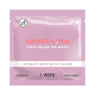 Sweetums Grape Flavor Intimate Wipes - 10-Pack for Refreshing Cleanliness
