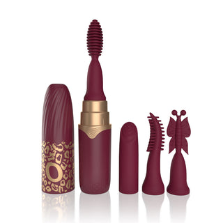 Screaming O My Secret Premium Rechargeable Vibrating Lipstick Merlot - Horny Stoner