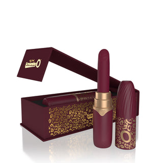 Screaming O My Secret Premium Rechargeable Vibrating Lipstick Merlot - Horny Stoner