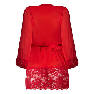 Magic Silk Sugar High 3/4 Sleeve Robe Red