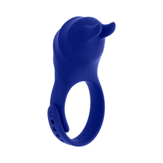 Zero Tolerance Adjustable Vibrating Cock Ring with Remote - Rechargeable Silicone in Blue