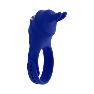 Zero Tolerance Adjustable Vibrating Cock Ring with Remote - Rechargeable Silicone in Blue