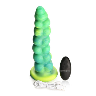 Creature Cocks Squirmer Thrusting & Vibrating Silicone Dildo - Horny Stoner