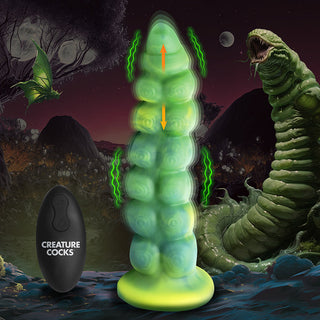 Creature Cocks Squirmer Thrusting & Vibrating Silicone Dildo - Horny Stoner
