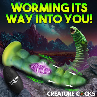 Creature Cocks Squirmer Thrusting & Vibrating Silicone Dildo - Horny Stoner