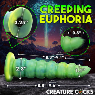 Creature Cocks Squirmer Thrusting & Vibrating Silicone Dildo - Horny Stoner