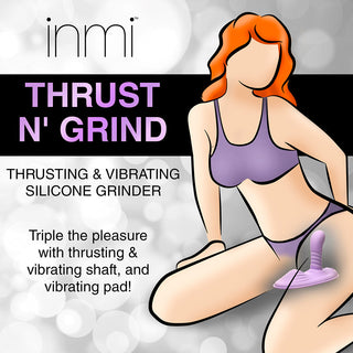 INMI Thrust 'N' Grind Thrusting & Vibrating with Remote Silicone Grinder - Horny Stoner