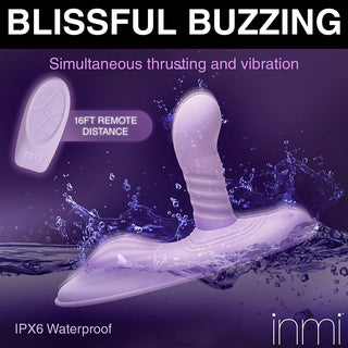 INMI Thrust 'N' Grind Thrusting & Vibrating with Remote Silicone Grinder - Horny Stoner