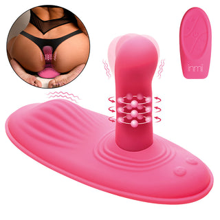 INMI Spin 'N' Grind Rotating & Vibrating Silicone Grinder - Horny Stoner