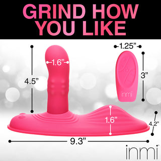 INMI Spin 'N' Grind Rotating & Vibrating Silicone Grinder - Horny Stoner