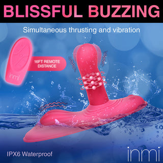 INMI Spin 'N' Grind Rotating & Vibrating Silicone Grinder - Horny Stoner