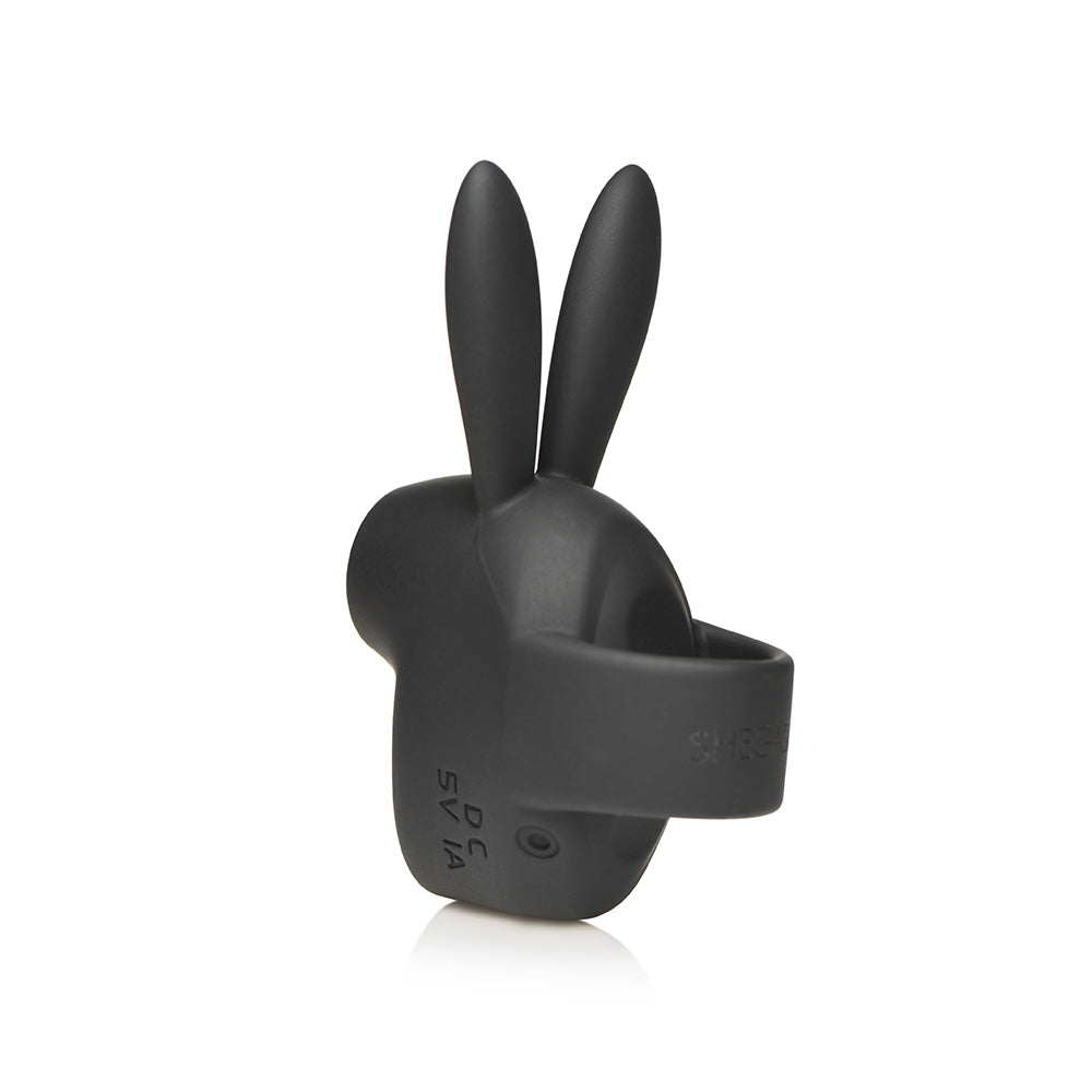 Shegasm Sucky Bunny Clit Stimulator Black - Horny Stoner