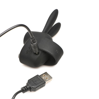 Shegasm Sucky Bunny Clit Stimulator Black - Horny Stoner
