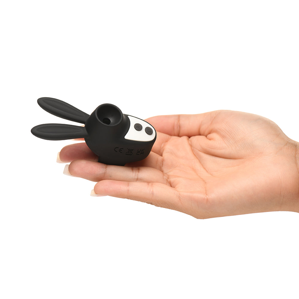 Shegasm Sucky Bunny Clit Stimulator Black - Horny Stoner