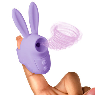 Shegasm Sucky Bunny Clit Stimulator Purple - Horny Stoner