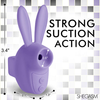 Shegasm Sucky Bunny Clit Stimulator Purple - Horny Stoner