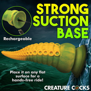 Creature Cocks Monstropus 2.0 Vibrating Tentacle Silicone Dildo - Horny Stoner