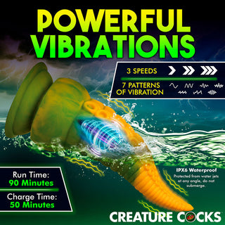Creature Cocks Monstropus 2.0 Vibrating Tentacle Silicone Dildo - Horny Stoner