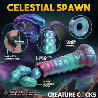 Creature Cocks Galactic Breeder Ovipositor Silicone Dildo - Horny Stoner