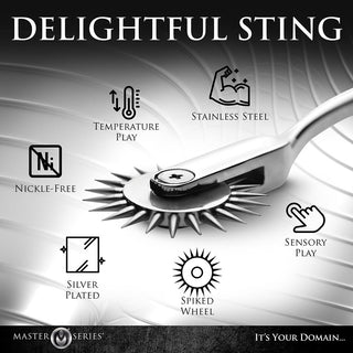 Master Series Silver Sensation Wartenberg Wheel - Horny Stoner