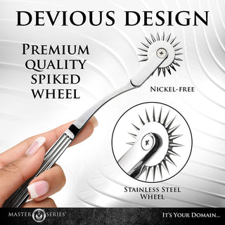 Master Series Silver Sensation Wartenberg Wheel - Horny Stoner