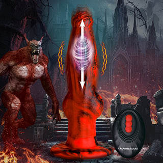Creature Cocks Hell Wolf Thrusting & Vibrating Silicone Dildo - Horny Stoner