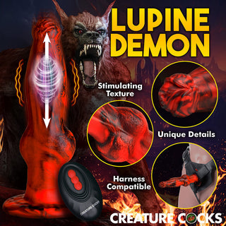 Creature Cocks Hell Wolf Thrusting & Vibrating Silicone Dildo - Horny Stoner