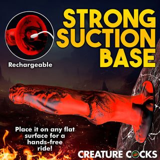 Creature Cocks Hell Wolf Thrusting & Vibrating Silicone Dildo - Horny Stoner