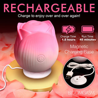 Bloomgasm Pulsing Petals Throbbing Rose Personal Massager