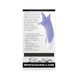 Evolved Lix & Kisses Rechargeable Purple - Horny Stoner