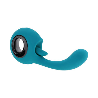 Evolved How Many Licks Rechargeable Teal - Horny Stoner