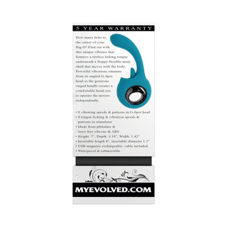 Evolved How Many Licks Rechargeable Teal - Horny Stoner