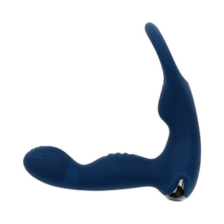 Zero Tolerance By All Means Rechargeable Prostate Vibrator with Remote - Silicone Blue