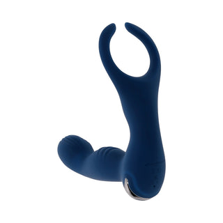 Zero Tolerance By All Means Rechargeable Prostate Vibrator with Remote - Silicone Blue