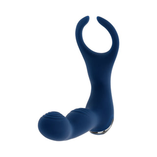 Zero Tolerance By All Means Rechargeable Prostate Vibrator with Remote - Silicone Blue
